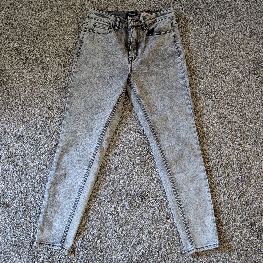 Angel Kiss Light Gray Skinny Jeans